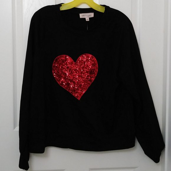Philosophy Sweaters - Philosophy Heart Sweater